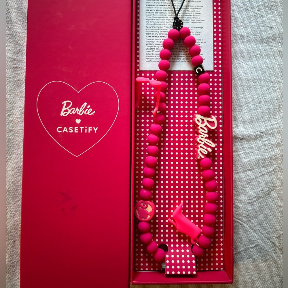BARBIE X CASETIFY PHONE BEAD STRAP💗💞